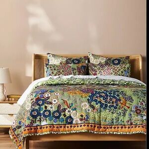 Anthropologie Averill Organic Cotton Quilt. Price Firm